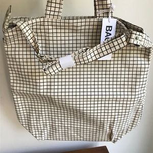 Baggu Canvas NEW Duck Bag Natural Grid